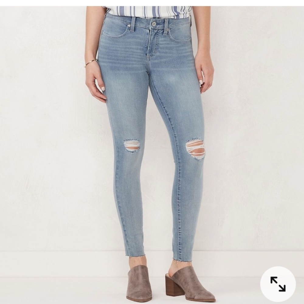 Lauren Conrad Midrise Super Skinny Jeggings